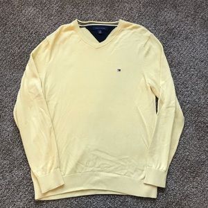 Tommy Hilfiger Long Sleeve V-Neck - Yellow